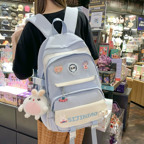 Ранец, сумка через плечо, милый рюкзак, для средней школы