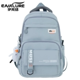 Вместительный и большой школьный рюкзак, прочная водонепроницаемая сумка через плечо со сниженной нагрузкой, для средней школы, в корейском стиле, подходит для студента