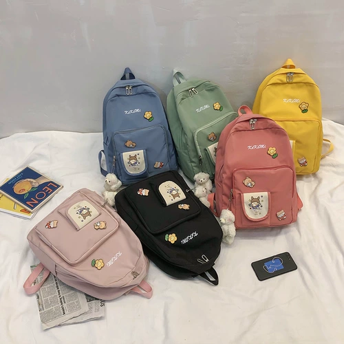 Ранец, японская сумка через плечо для школьников, милый вместительный и большой брендовый рюкзак, в корейском стиле, для средней школы