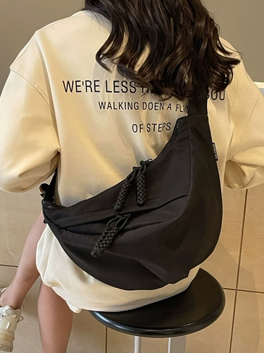 Вместительная и большая модная универсальная брендовая сумка через плечо, сумка на одно плечо, в корейском стиле