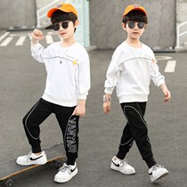 Balabala boys spring suit 2021 New Chinese and big Children Spring and Autumn Sports 10-year-old mens net Red foreign gas