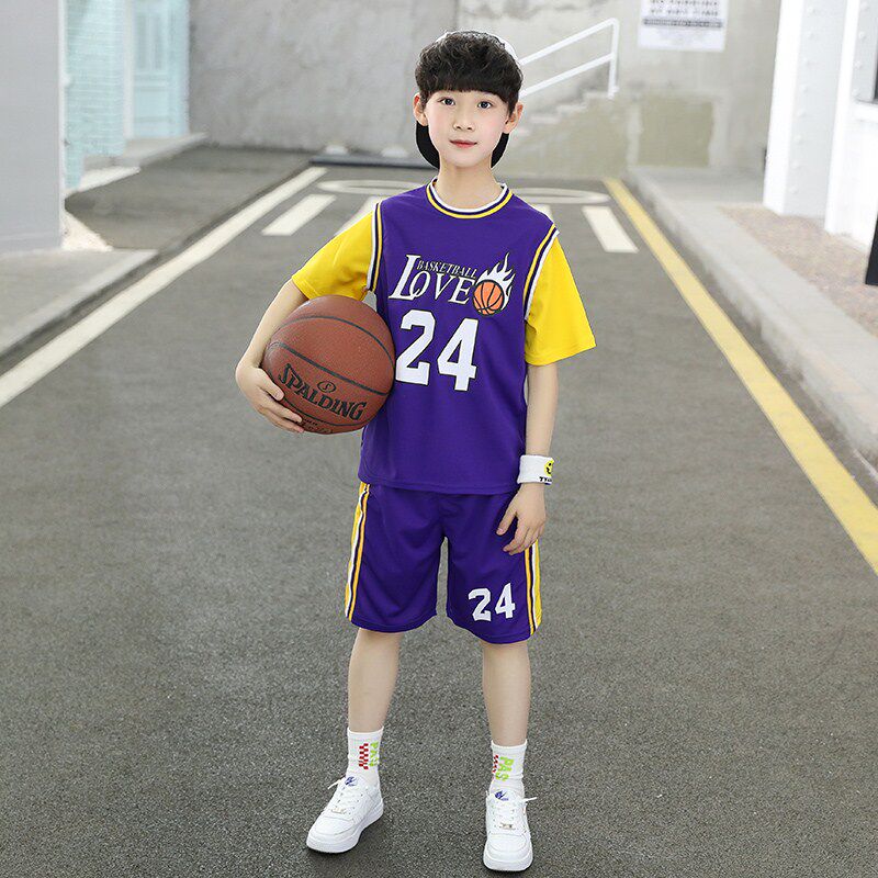 Bala Boys Basketball Suits Summer Clothing Suit 2022 New Kids Summer Slim Fit Kids Jersey Training Team Suit