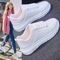 ABC Girl Little White Shoes Spring Autumn Money 2021 new leather face Children sneakers CUHK Fashion 100 Hitch
