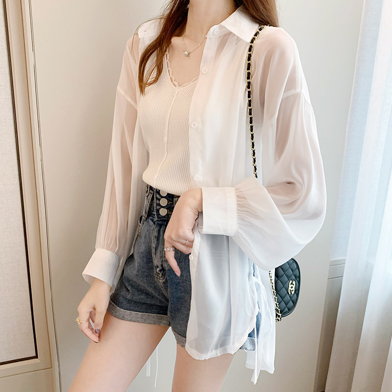 夏季防晒衣女款ins潮雪纺衬衫2026年新款韩版时尚开衫外套防晒服
