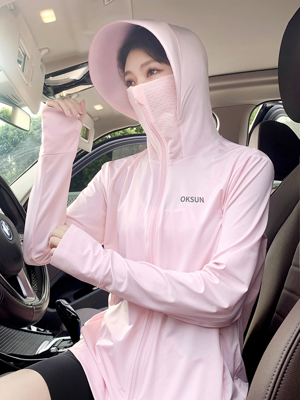 Ice Silk Sun Protection Clothing for Women, Summer Thin Style 2026 New Outdoor Breathable Hooded Long-Sleeved Fashionable Sun Protection Jacket