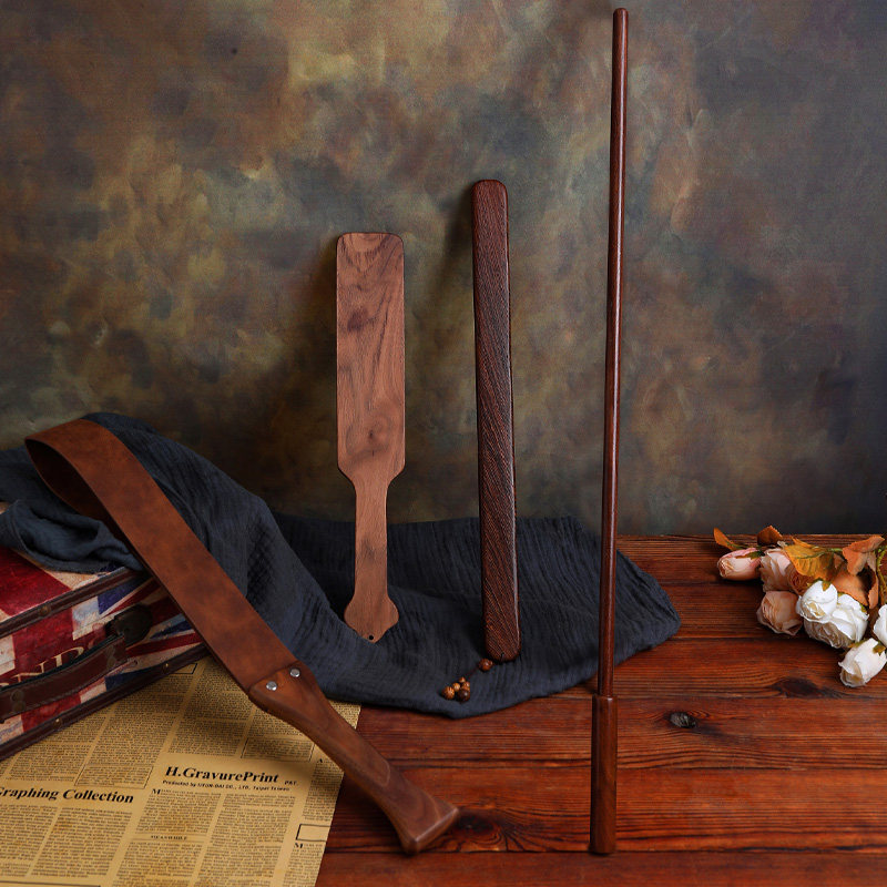 Performance Tool Leather Pat Suit Genuine Leather Whip Rattan Leather Whip Beat subplate Whip Loose Whip Solid Wood Long Whip for small-Taobao