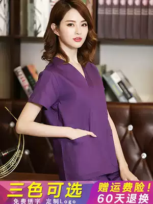 Operating room clothes Female cotton brush hand clothes long-sleeved hand wash clothes Doctor male isolation anesthesiologist overalls short-sleeved