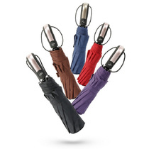 automatic umbrella 10骨自动碰击布定制LOGO防晒折叠三折晴雨伞