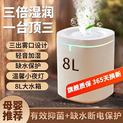 Humidifier for Home Bedroom, Silent, Suitable for Pregnant Women and Infants, Living Room, Air-Conditioned Room, Desktop, Large Spray, Small Air Sprayer