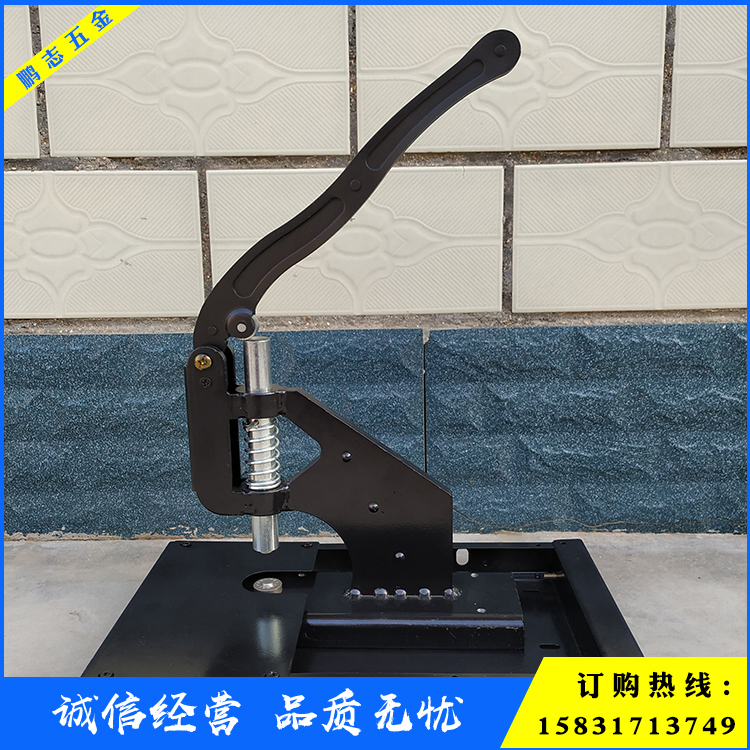 Ringless steel plate with chassis buttonhole machine Inkjet advertising cloth buckle machine Photo canvas strip cloth buckle machine