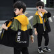 Children's clothing boys' spring coats 2022 new color matching foreign style children's handsome spring and autumn boys' spring windbreaker thin section