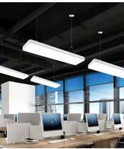 led long strip lamp office chandelier shop modern simple super bright rectangular square ceiling lamp commercial lamps