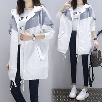 Baseball uniform trench coat womens mid-length 2020 autumn new student Korean version loose large size coat 200 catties