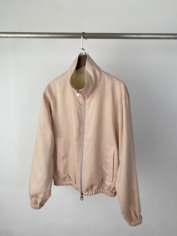 26 New Spring and Summer Reversible Linen Stand-Up Collar Zipper Jacket for Women, Loose Casual Versatile Top 8533 26 New Spring and Summer Reversible Linen Stand-Up Collar Zipper Jacket for Women, Loose Casual Versatile Top 8533