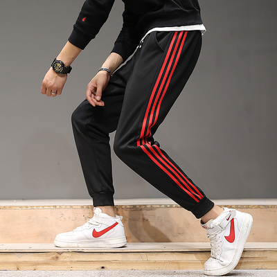 【百郡秦】运动裤子男冰丝透气九分裤