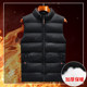 Men's vest, autumn and winter jacket, outer wear, warm vest, waistcoat, casual workwear, down cotton vest jacket, men's trendy