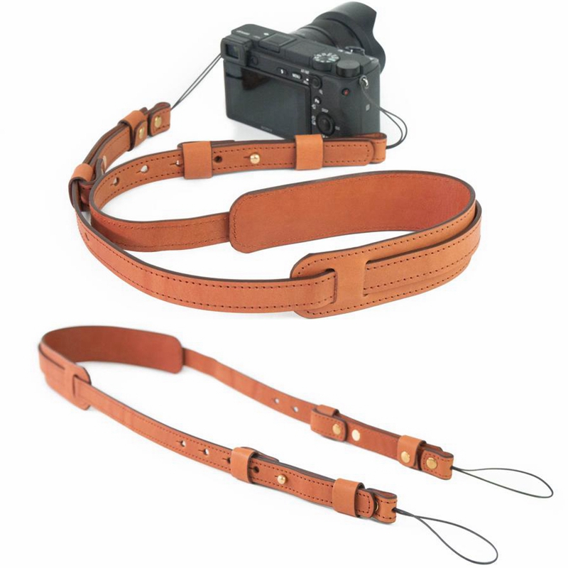 Universal Single Eye Camera Single Shoulder Holding Baby Bag Photographer Fast Shooter Genuine Leather Decompression Handmade Retro Single Eye Micro Single Eye Camera Shoulder Strap