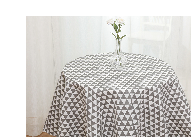 Cotton và vải lanh kẻ sọc đen trắng vải nhỏ tươi in sofa khăn trải bàn nền trang trí vải lanh làm bằng tay vải vải thô trắng