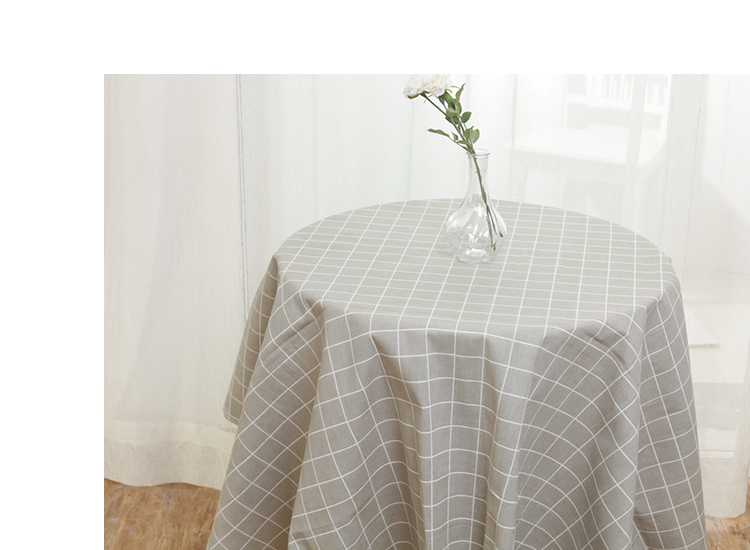 Cotton và vải lanh kẻ sọc đen trắng vải nhỏ tươi in sofa khăn trải bàn nền trang trí vải lanh làm bằng tay vải vải thô trắng