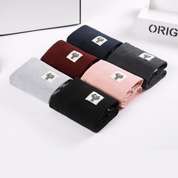 Quần legging nữ mặc mùa thu đông cộng với chất liệu cotton nhung dày cộng với vòng eo cao 200 cân béo