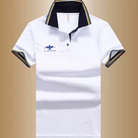 Áo thun trẻ trung áo polo nam áo thun thể thao giản dị tay ngắn mới Slim nửa tay áo ve áo mùa hè quần áo nam áo polo thể thao