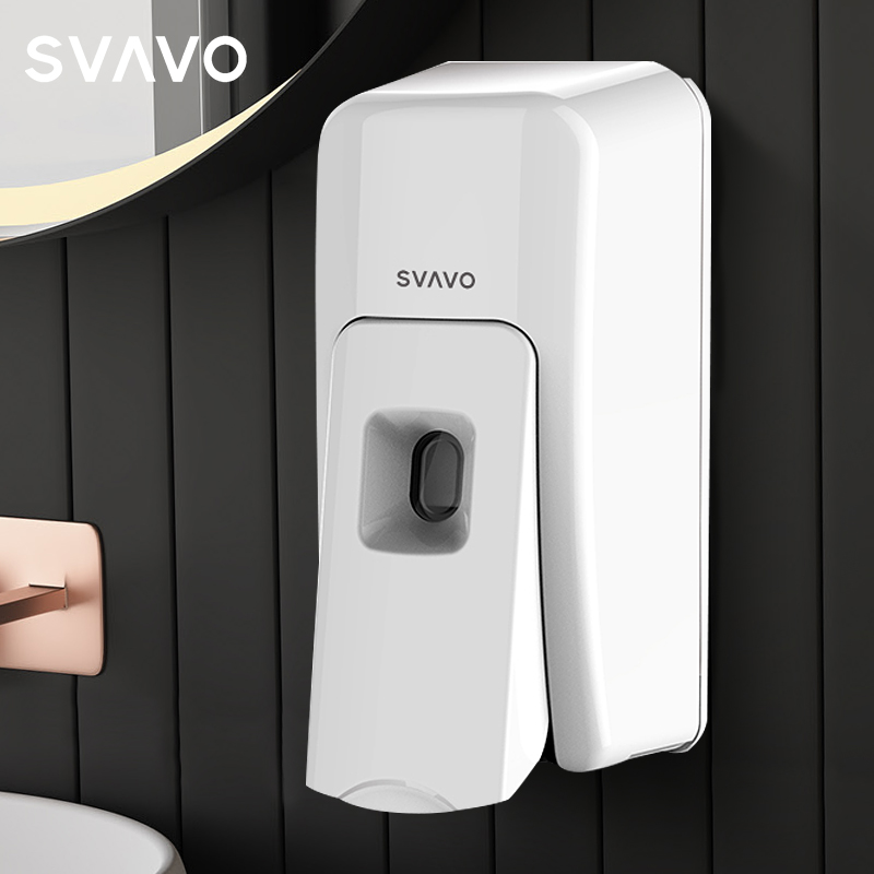 Rivo Wall-mounted Manual Soap Liquid Instrumental Bathroom Foam Hand Soap Liquid Box Bathroom Soap Liquid Box Makeup room Soap Dispenser