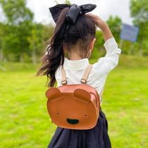 Childrens bag cute little Bear Caulla animal styling backpack male and female children baby cartoon double shoulder bag nursery school bag