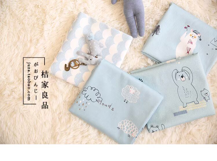 Hoạt động A-class trẻ sơ sinh 60 phim hoạt hình bông satin giường quần áo vải thủ công vải hoạt hình - Vải vải tự làm vải dạ nỉ