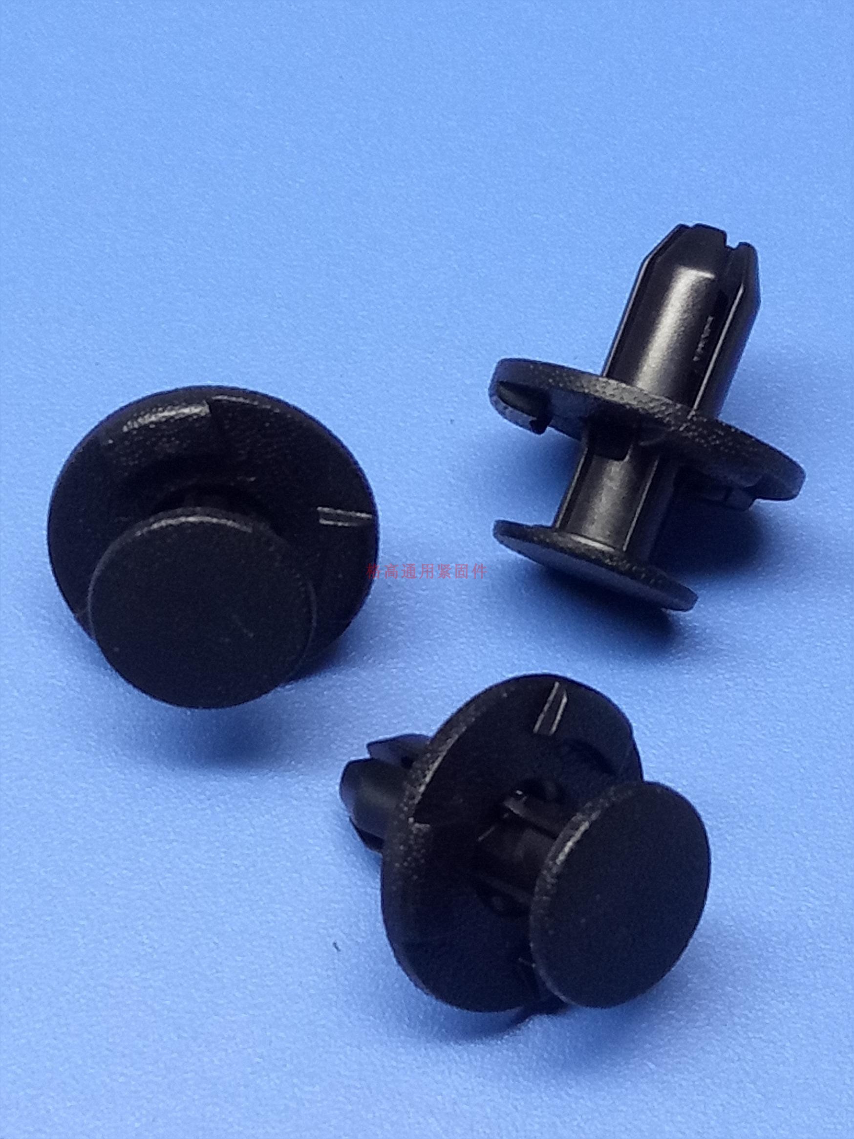 Black car interior panel plastic buckle GTR5323 push-in rivet mounting holes 7 8 plate thickness 3~6MM