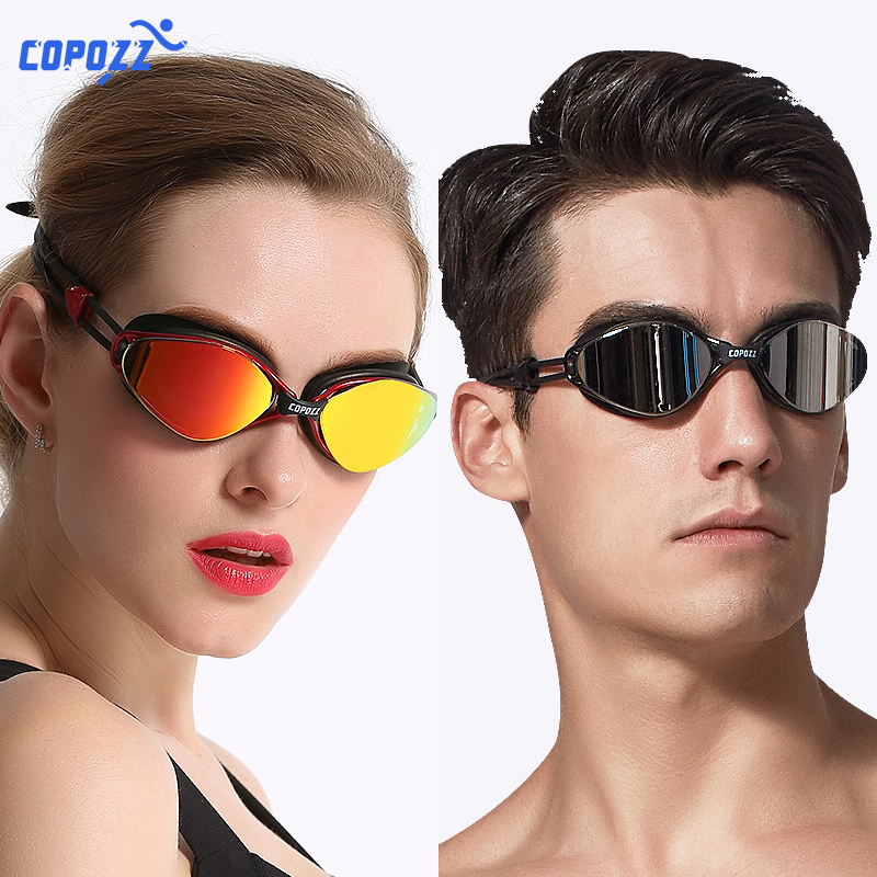 COPOZZ swimming glasses high-definition waterproof anti-fog professional race speed diving swimming glasses electroplating adult male and female equipment