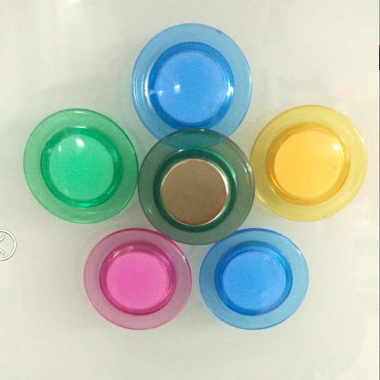 Blackboard Magnet Teaching Whiteboard Sticked Colorful Transparent Round Magnetic Button Magnet Magnet Magnet Magnetic Grain Magnetic Pins
