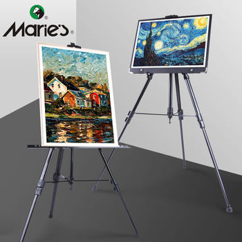 Easel for Art Students, Special Painting Stand, Sketching Tool Set, Drawing Board, Aluminum Alloy Foldable Triangular Stand, Portable Marley Style, Children's Painting and Sketching, Beginner 4K Painting Bag Full Set