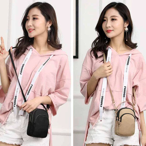 Небольшая сумка, сумка через плечо, универсальная маленькая сумка на одно плечо, портативный шоппер, ручка, нейлоновый мобильный телефон