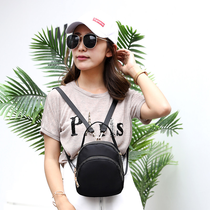 Chi Leopard mini bag girl nylon uses fashion double shoulder bag Oxford canvas bag