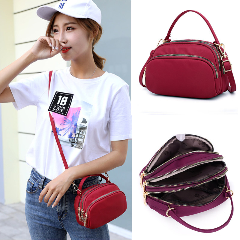 Inclined Satchel 2022 New Summer 100 Hitch Bag Woman Mini-Shoulder Bag Summer Single Shoulder Sails Cloth Bag Summer Handbag