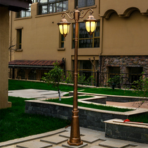 European-style outdoor lights courtyard street lights lawn lights waterproof landscape Public Garden Villas double-headed 3 m high pole lights