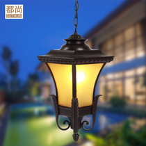 European style LED garden chandelier outdoor chandelier column head lamp waterproof courtyard lamp chandelier landscape lamp outdoor lamp