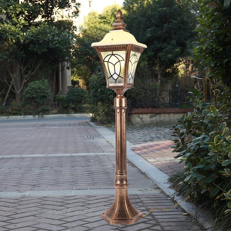 Straw Terrace Light Eu Style Cell Villa Courtyard Lamp Retro View Light Garden Meadow Garden Meadow Buried Light Outdoor Waterproof LED High