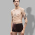Pilkadan mens quần lót mens quần phẳng góc đơn mảnh trẻ phiên bản Mordale Chao Hàn Quốc của quần short lụa băng cá tính 