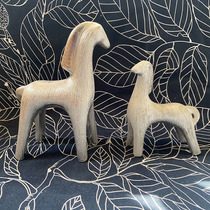 Silver pony ceramic home furnishings light luxury living room Nordic Mediterranean simple Crafts Study wine cabinet decoration