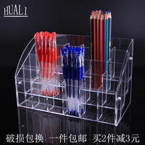Supermarket Acrylic Pen Rack Show Shelf Stationery Store Neutral Ballpoint Pen pencil containing shelf desktop display shelf