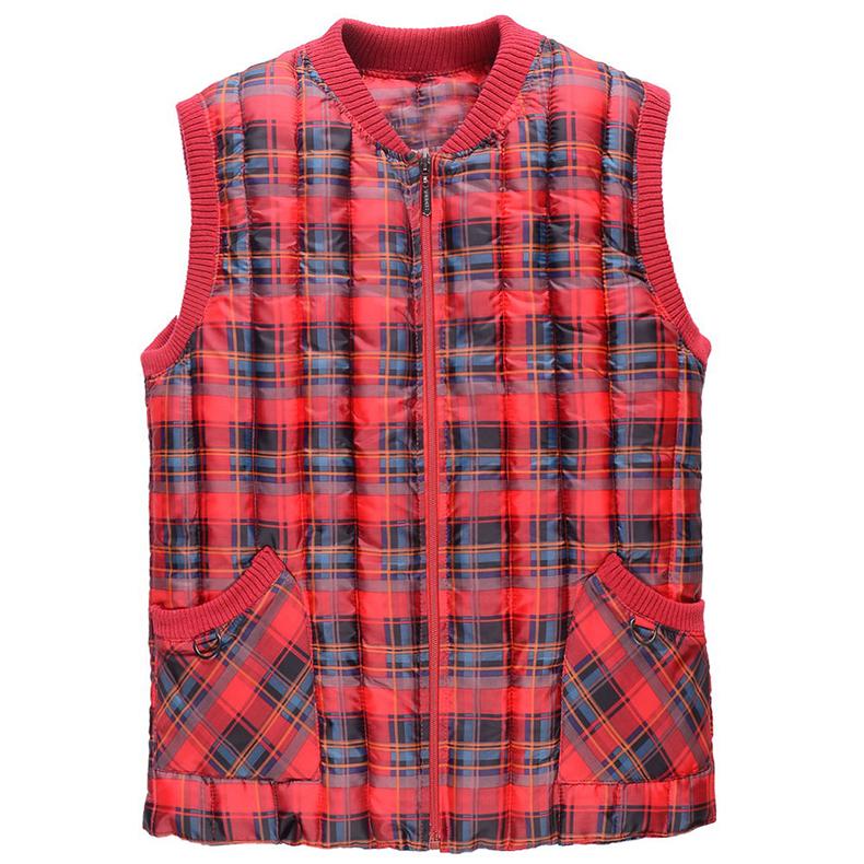 Áo vest nữ trung niên mới thu đông và vest cotton và phân bón XL cho mẹ tải áo cotton ấm đồ vest nữ