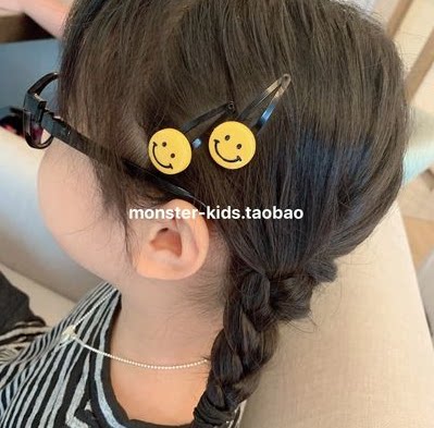 Monster South Korea Dongdaemun Ying-colored small rubber band hairpin cute lotus leaf curling basic hair ring