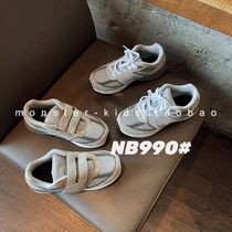 Ns 990 childrens sports shoes two options for sticking buckle shoes