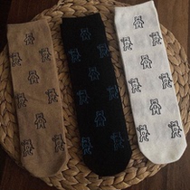 Korean smiley childrens socks one size childrens socks fluorescent color spring and summer new childrens socks sports medium and long tube childrens socks