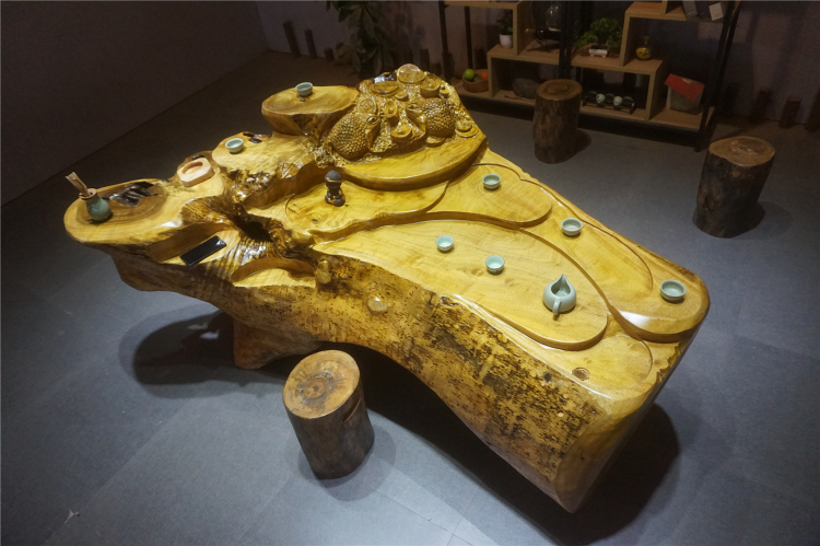 Vàng 樟 tự nhiên toàn bộ rễ cây trà bàn cây rễ cây bàn trà kung fu trà gỗ gốc cây khắc bàn phòng khách - Các món ăn khao khát gốc bàn ghế gốc cây đẹp nhất