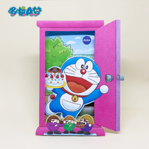 Japans new jingle meow Doraemon robot cat Blue Fat man ins childhood nostalgic music three-dimensional birthday card