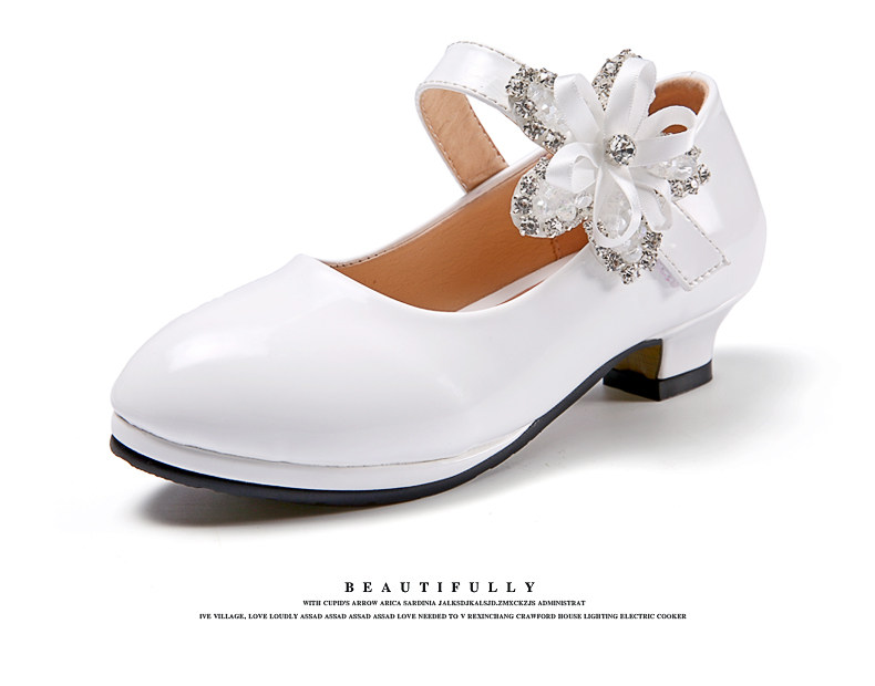 Children's leather shoes 4 spring 5 little girl 6 red 7 girls 8 high