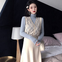 Net red 2020 new autumn and winter mature goddess thin retro style wear skirt fashion two-piece womens clothing