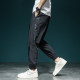 Ice Silk Casual Pants Men's Loose Large Size Summer New Black Versatile Foot-tie Quick-drying Quick Pants Sports Plus Size